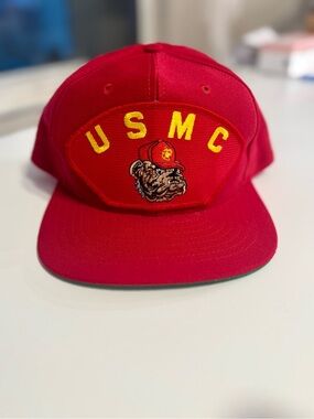 Red 'Made in USA' Adjustable Snapback Hat